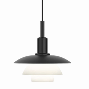PH 3/3 Pendel Sort/glas Metalliseret decorative wall light fixture