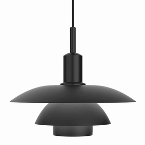 PH 5/5 - Pendel - Sort flush mount chandelier
