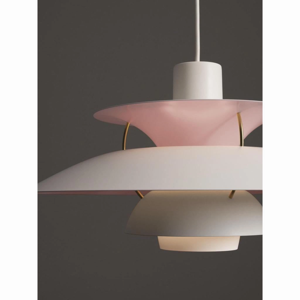 PH 5 - PENDEL - JUBILUM MAT HVID/PALE ROSE