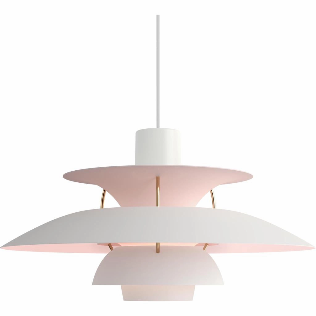 PH 5 - PENDEL - JUBILUM MAT HVID/PALE ROSE