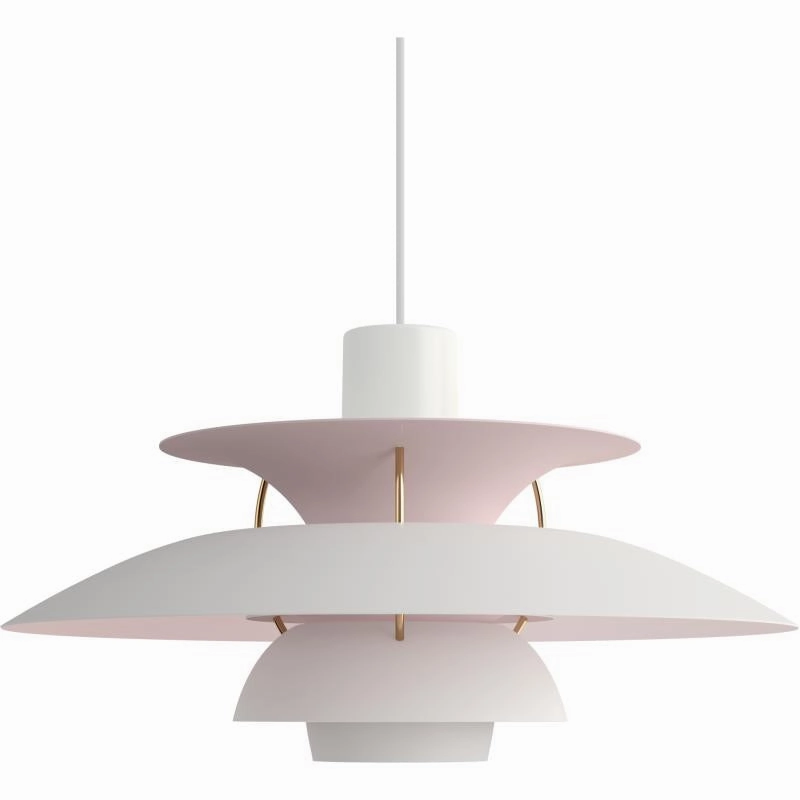 PH 5 - PENDEL - JUBILUM MAT HVID/PALE ROSE decorative wall light fixture