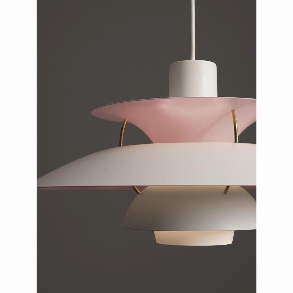 PH 5 - PENDEL - JUBILUM MAT HVID/PALE ROSE