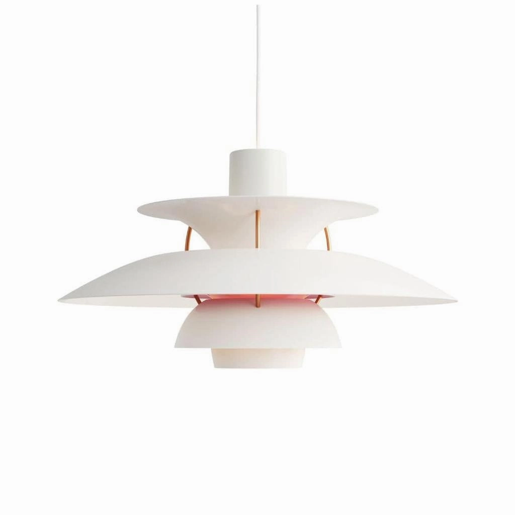 PH 5 - Pendel - Moderne Hvid flush mount chandelier