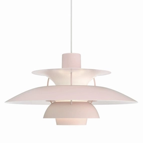 PH 5 - Pendel - Monochrome Sart Rosa flush mount chandelier