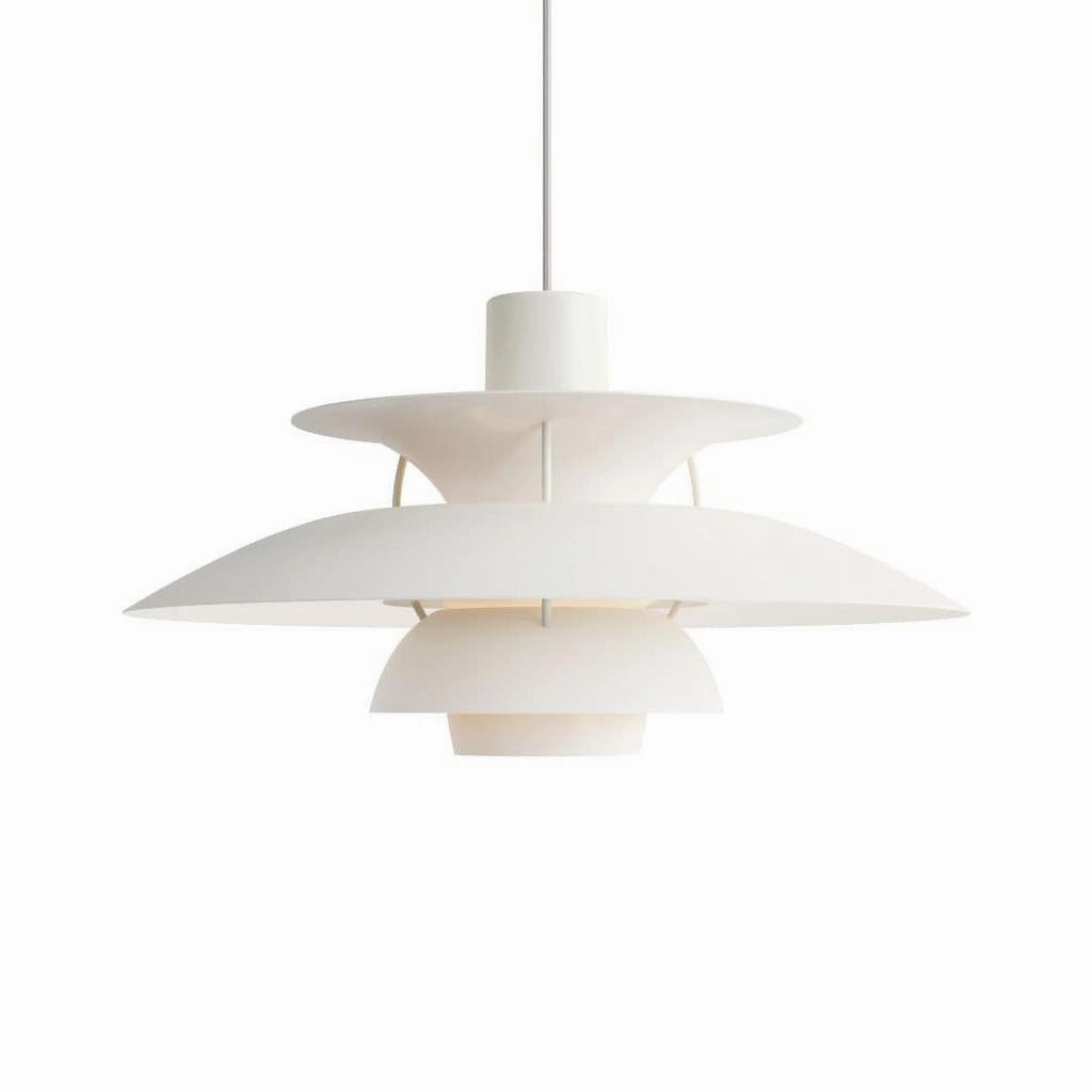 PH 5 - Pendel - Monokrom Hvid - Louis Poulsen decorative wall light fixture