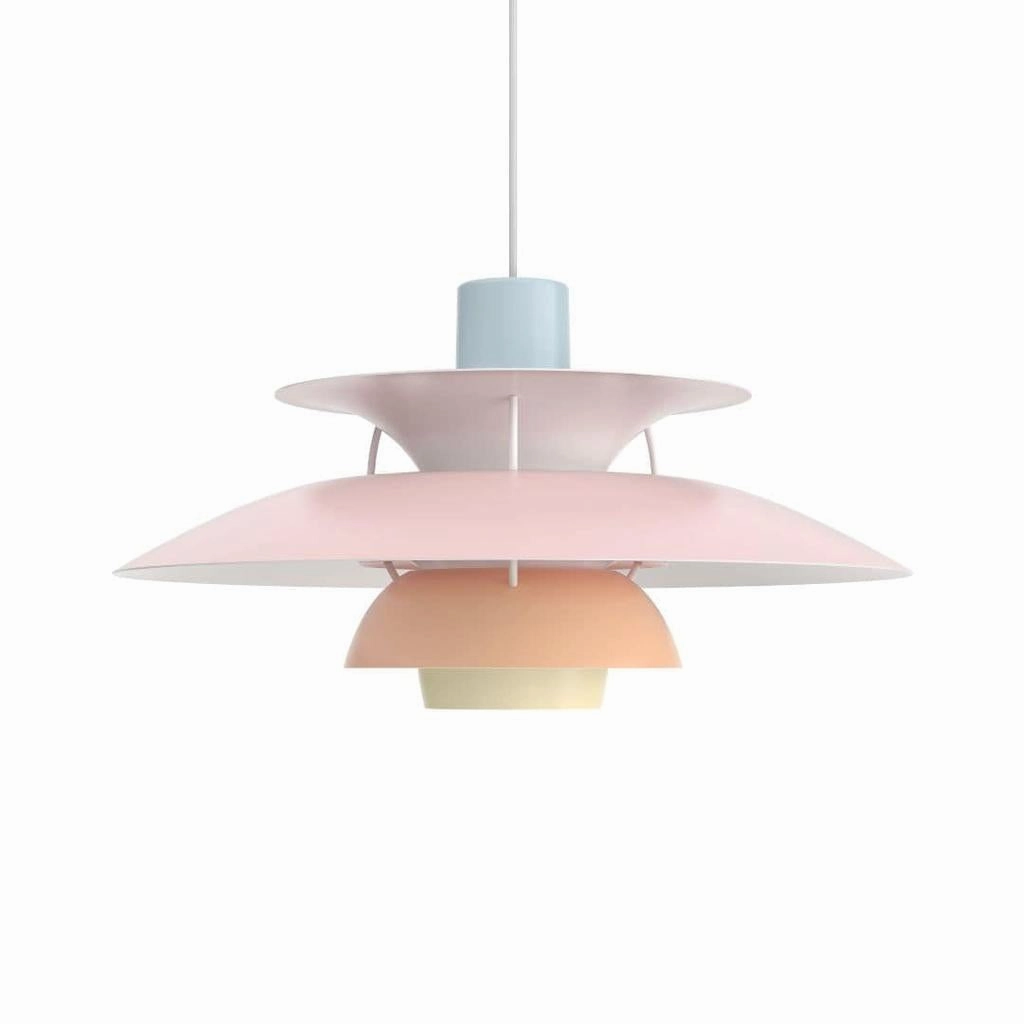 PH 5 - Pendel - Pastel Bl Rosa Fersken decorative wall light fixture