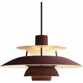 PH 5 MINI - PENDEL - MONOCHROME BURGUNDY decorative wall light fixture
