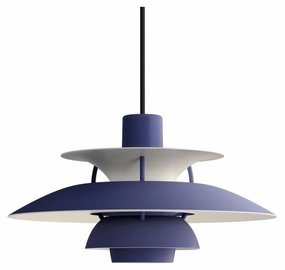 PH 5 MINI - PENDEL - MONOCHROME DUSTY INDIGO flush mount chandelier
