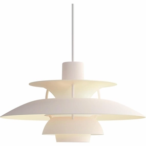 PH 5 MINI - PENDEL - MONOCHROME PALE BLUSH flush mount chandelier