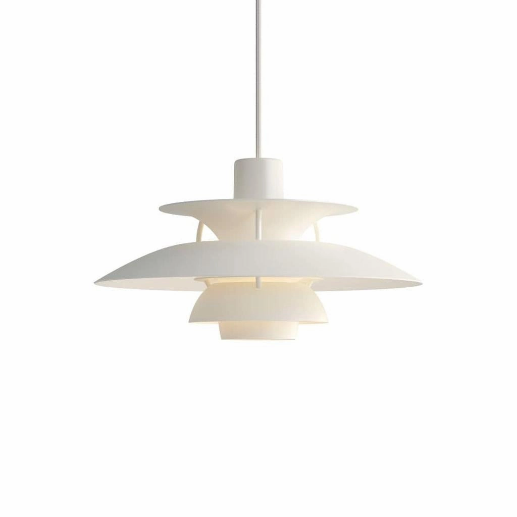 PH 5 Mini - Pendel - Monokrom Hvid flush mount chandelier