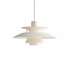 PH 5 Mini - Pendel - Monokrom Hvid flush mount chandelier