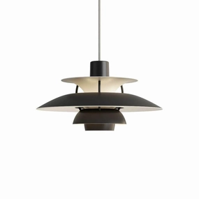 PH 5 Mini - Pendel - Monokrom Sort flush mount chandelier
