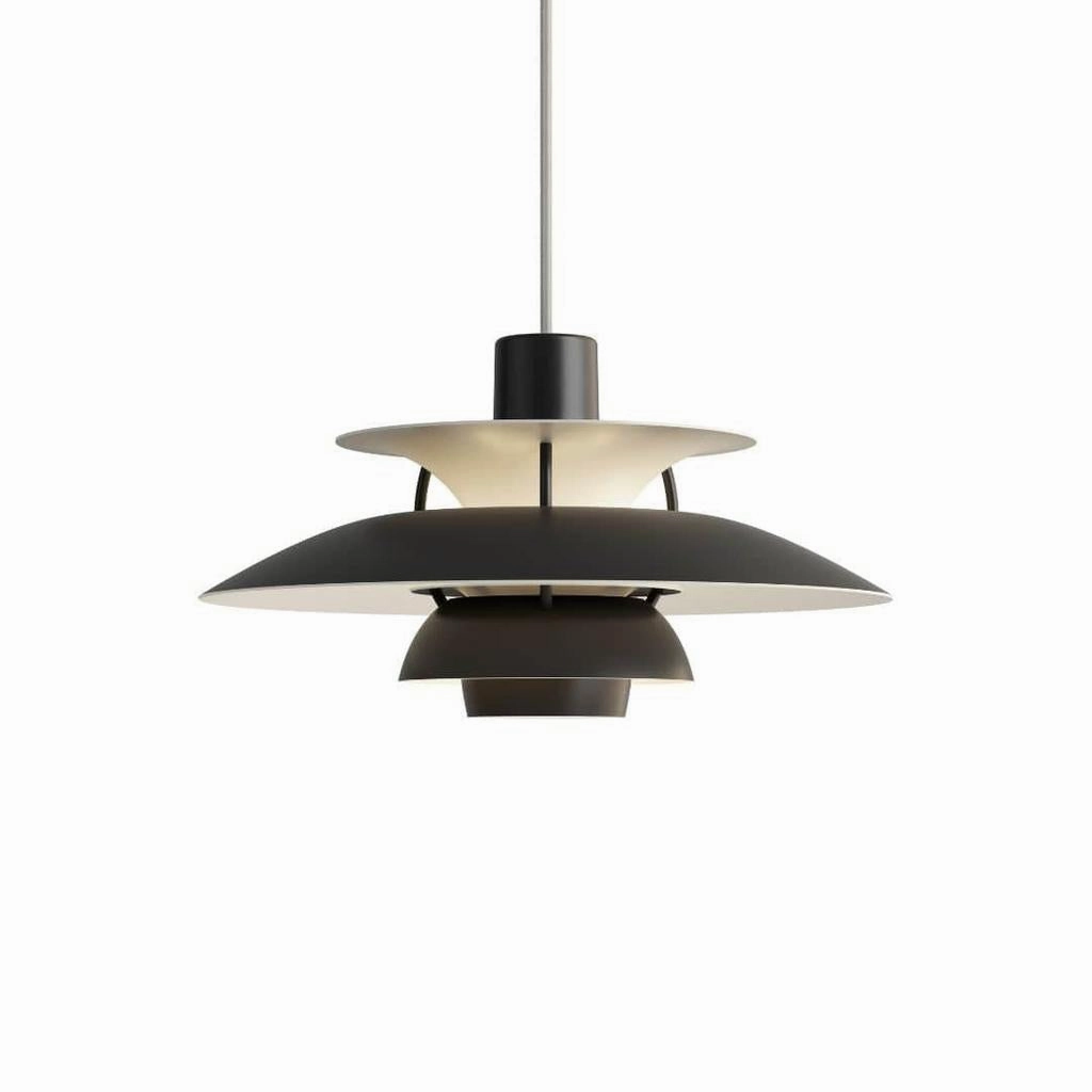 PH 5 Mini - Pendel - Monokrom Sort flush mount chandelier