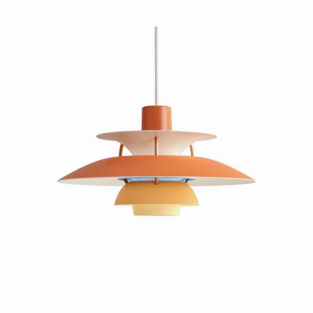 PH 5 Mini - Pendel - Orange flush mount chandelier
