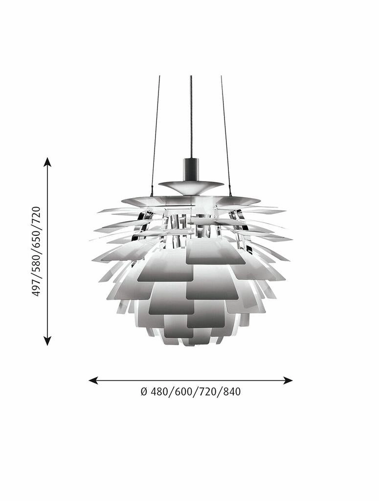 PH Artichoke 480 - Pendel - Poleret Rustfri Stl