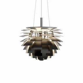 PH Artichoke 480 - Pendel - Sort flush mount chandelier