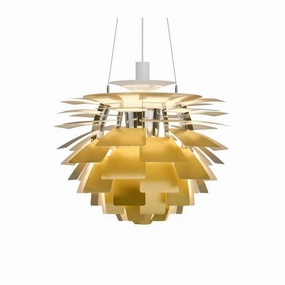 PH Artichoke 600 - Pendel - Brstet Messing flush mount chandelier