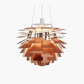 PH Artichoke 600 - PH KOGLE 600 - Kobber flush mount chandelier