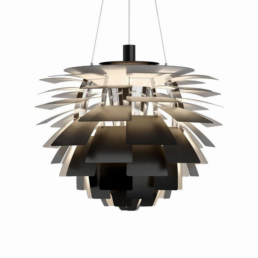 PH Artichoke 720 - Pendel - Sort flush mount chandelier
