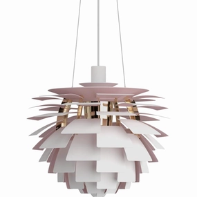 PH ARTICHOKE JUBILUM 48 - MAT HVID/PALE ROSE PENDEL decorative wall light fixture