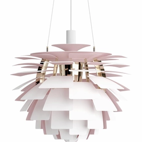 PH ARTICHOKE JUBILUM 60 - MAT HVID/PALE ROSE PENDEL decorative wall light fixture