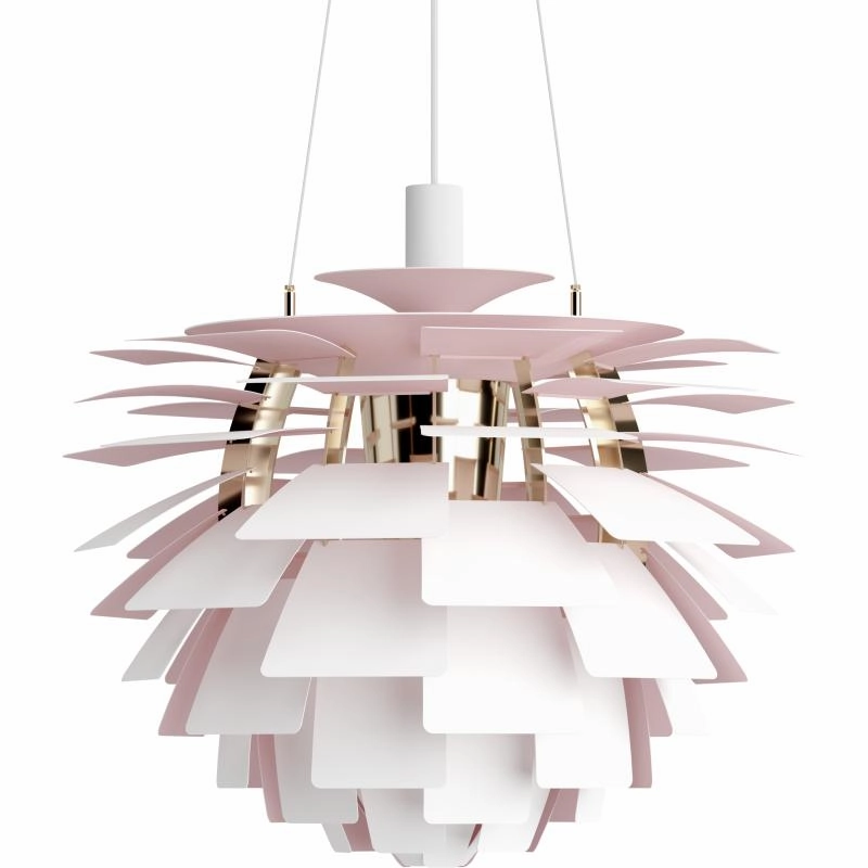 PH ARTICHOKE JUBILUM 60 - MAT HVID/PALE ROSE PENDEL decorative wall light fixture