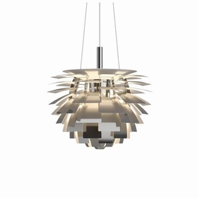 PH Artichoke "Koglen" 480 - Pendel LED (Dim-To-Warm) - Rustfri Stl flush mount chandelier