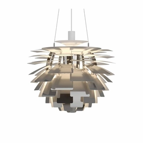 PH Artichoke "Koglen" 600 - Pendel LED 3000K - Rustfri Stl flush mount chandelier