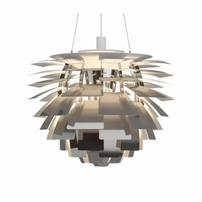 PH Artichoke "Koglen" 720 - Pendel - Rustfri Stl flush mount chandelier