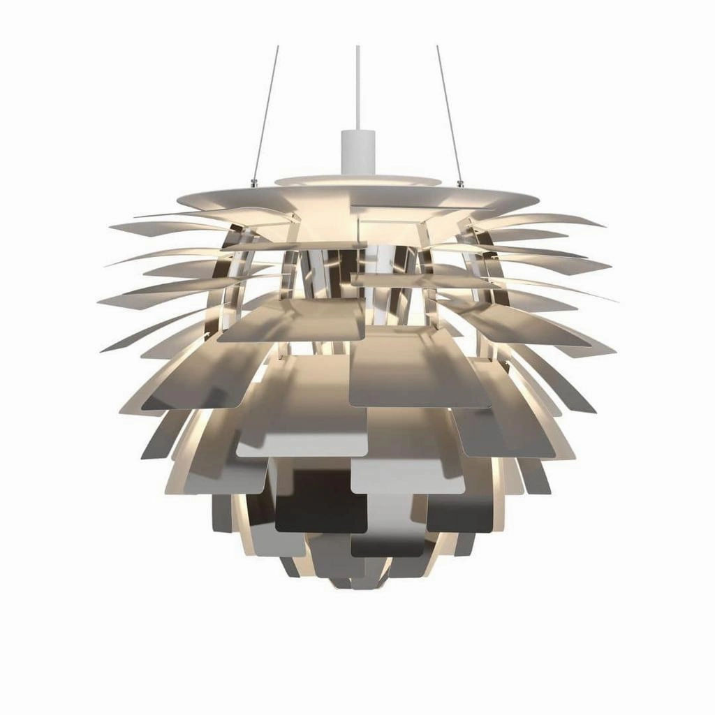 PH Artichoke "Koglen" 720 - Pendel - Rustfri Stl flush mount chandelier