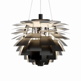 PH Artichoke "Koglen" 720 - Pendel LED 3000K - Sort decorative wall light fixture