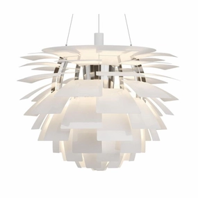 PH Artichoke "Koglen" 840 - Pendel - Hvid flush mount chandelier