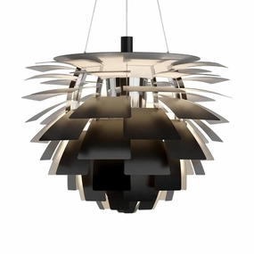 PH Artichoke "Koglen" 840 - Pendel LED 3000K - Sort flush mount chandelier