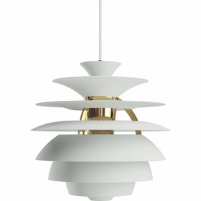 PH SNOWBALL -  PENDEL -STVET GRN/MESSING METALLISERET decorative wall light fixture