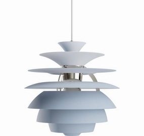 PH SNOWBALL STVET BL/HJGLANS FORKROMET flush mount chandelier