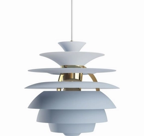 PH SNOWBALL STVET BL/MESSING METALLISERET decorative wall light fixture