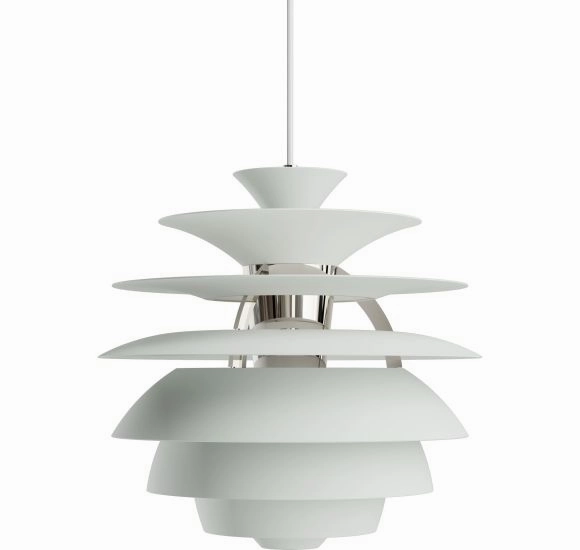 PH SNOWBALL STVET GRN/HJGLANS FORKROMET flush mount chandelier