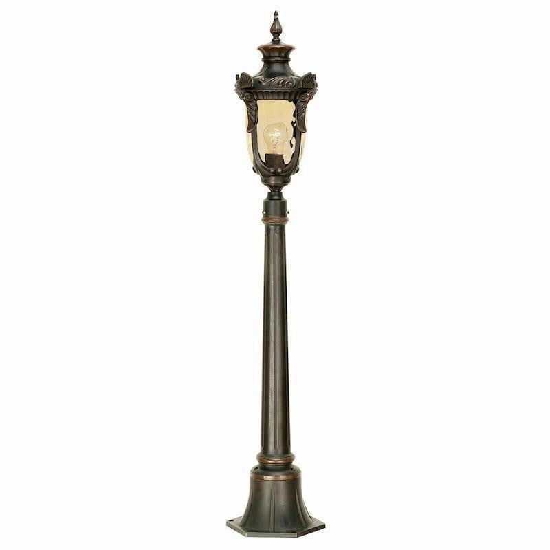 Philadelphia Old Bronze Medium Outdoor Bollard Light indoor ambient light