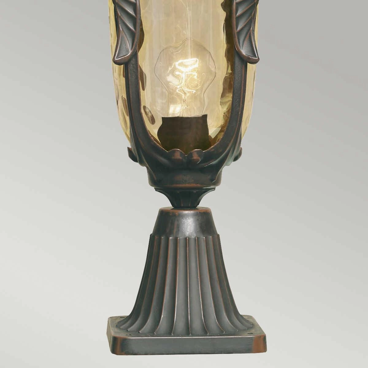Philadelphia Old Bronze Medium Outdoor Pedestal Lantern