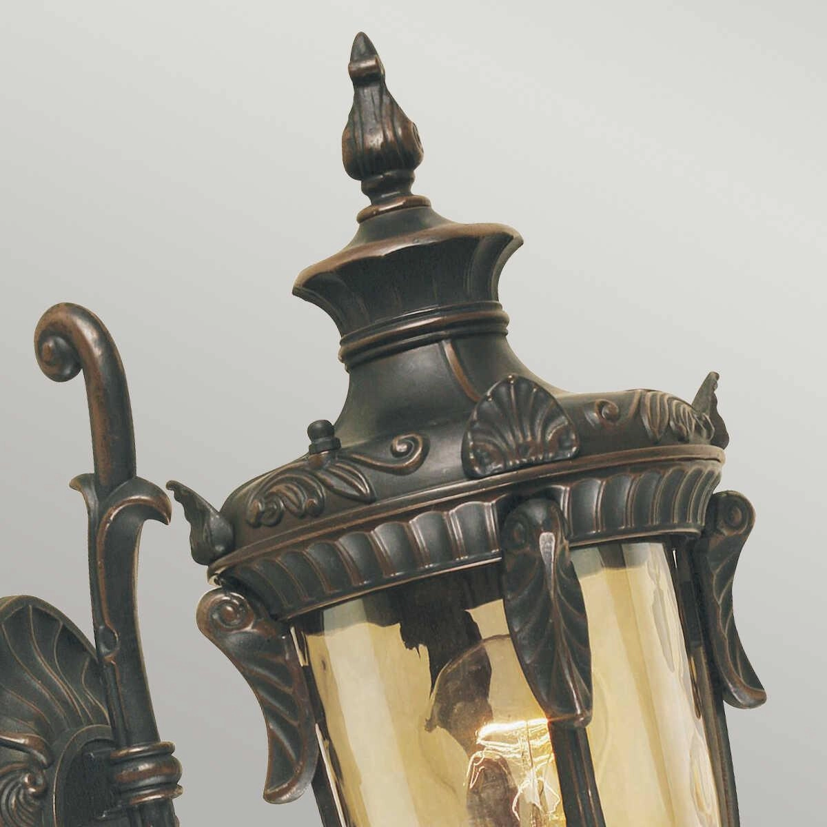 Philadelphia Old Bronze Small Outdoor Uplighter Wall Light