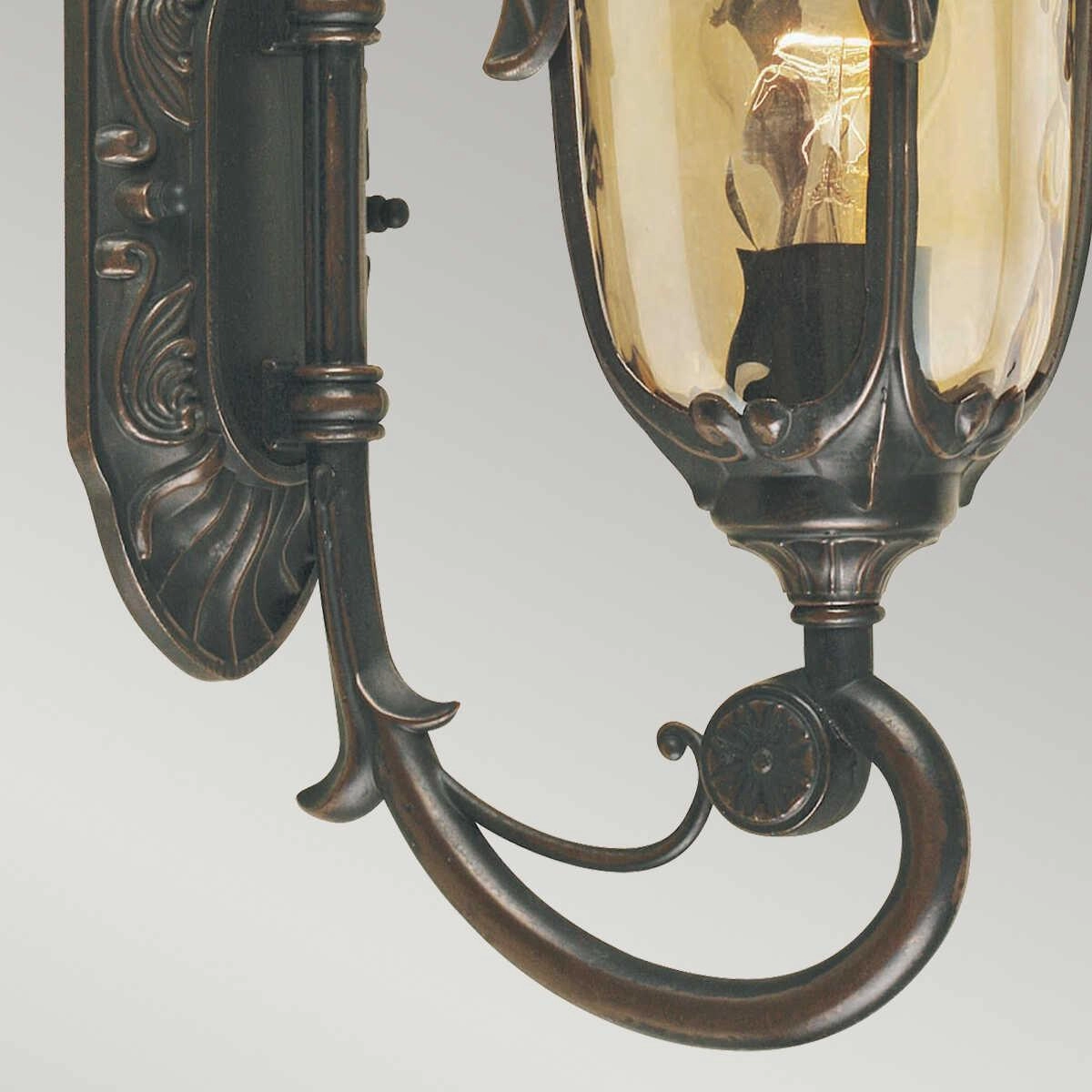 Philadelphia Old Bronze Small Outdoor Uplighter Wall Light