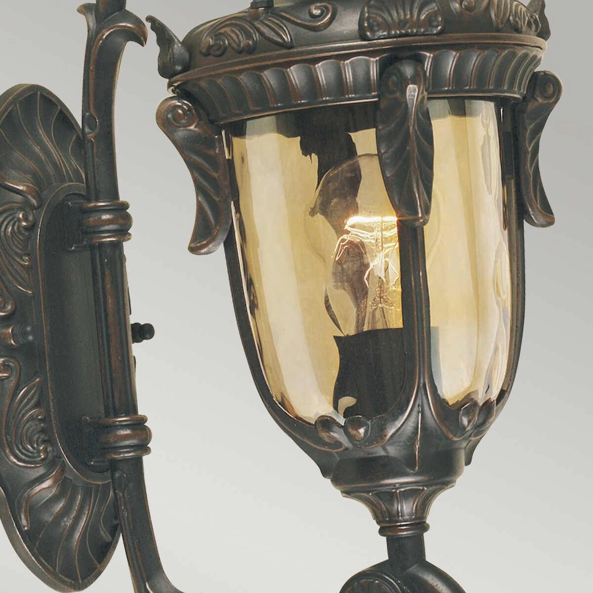 Philadelphia Old Bronze Small Outdoor Uplighter Wall Light