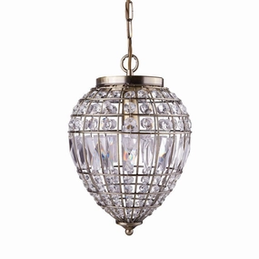 Pineapple 1 Light Brass & Glass Crystal Ceiling Pendant modern ceiling lamp