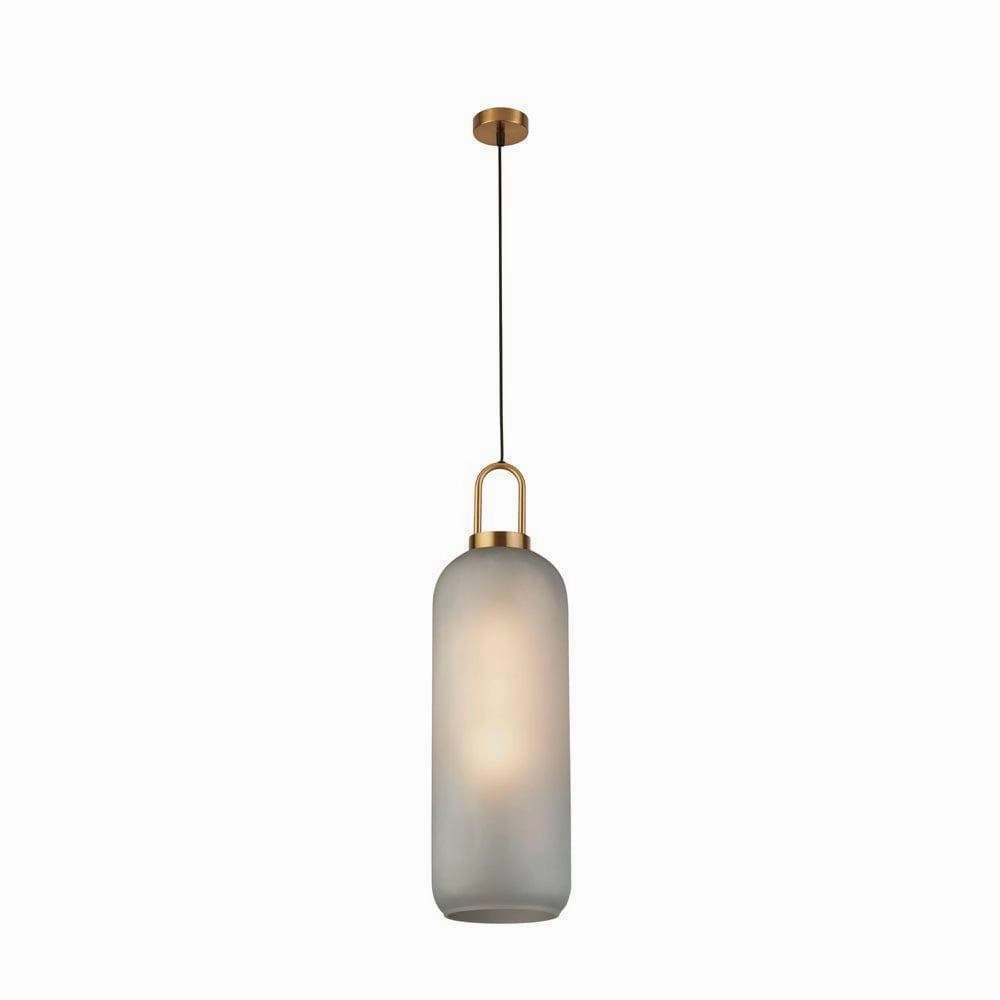 Pipette 1 Light Acid Glass & Brass Ceiling Pendant modern ceiling lamp