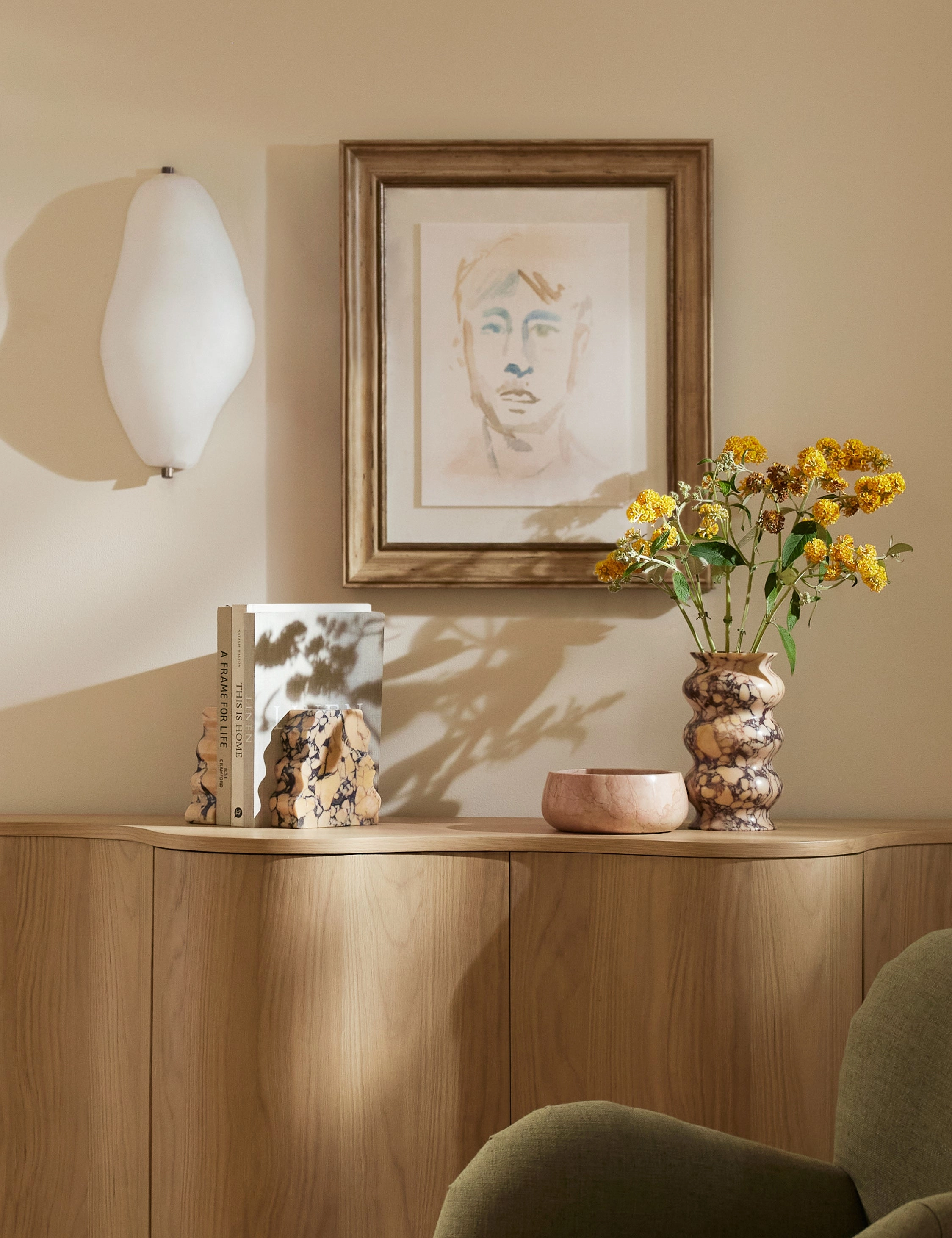 Plush Puff Sconce by Lolly Lolly Ceramics