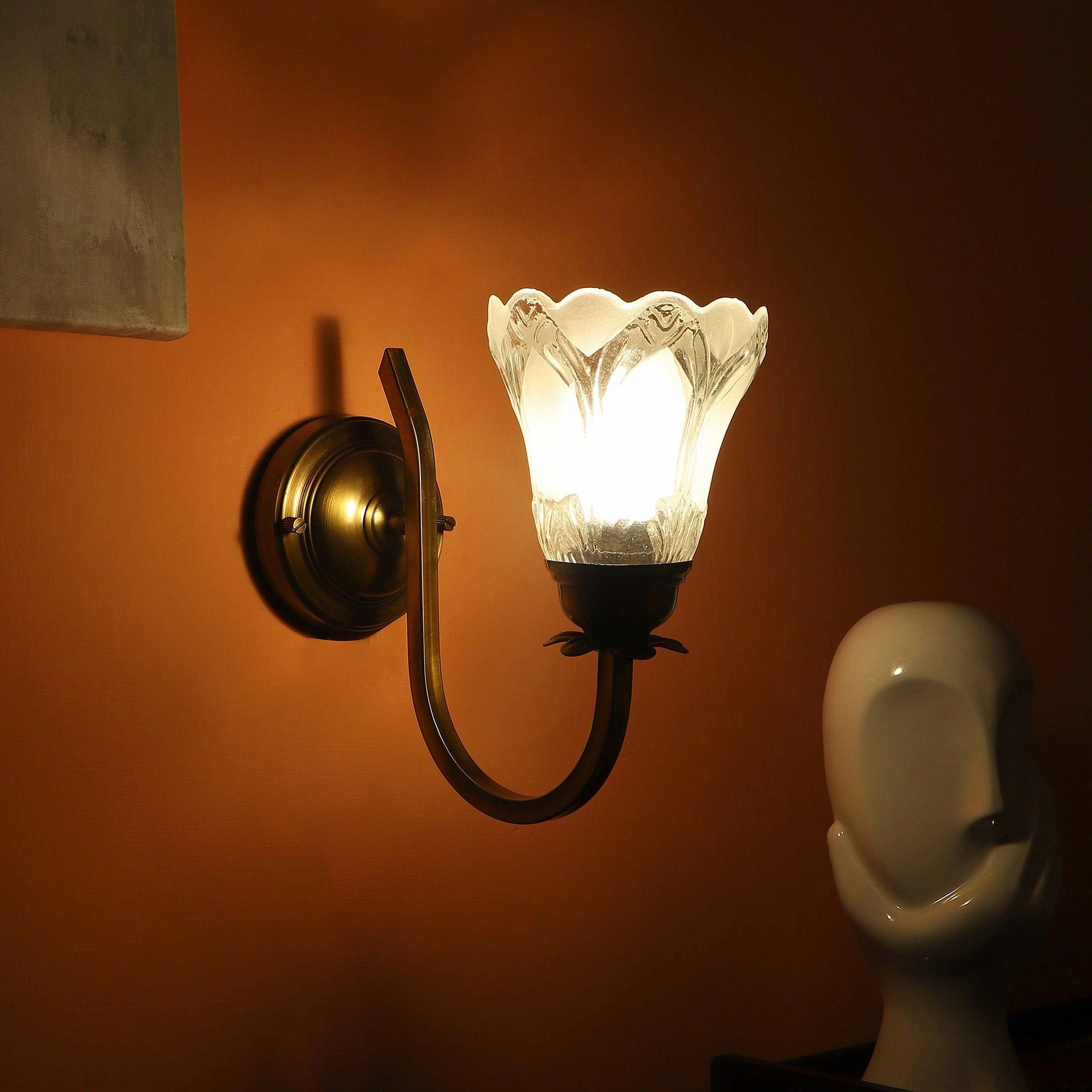 Prefect White And Gold Iron Wall Light