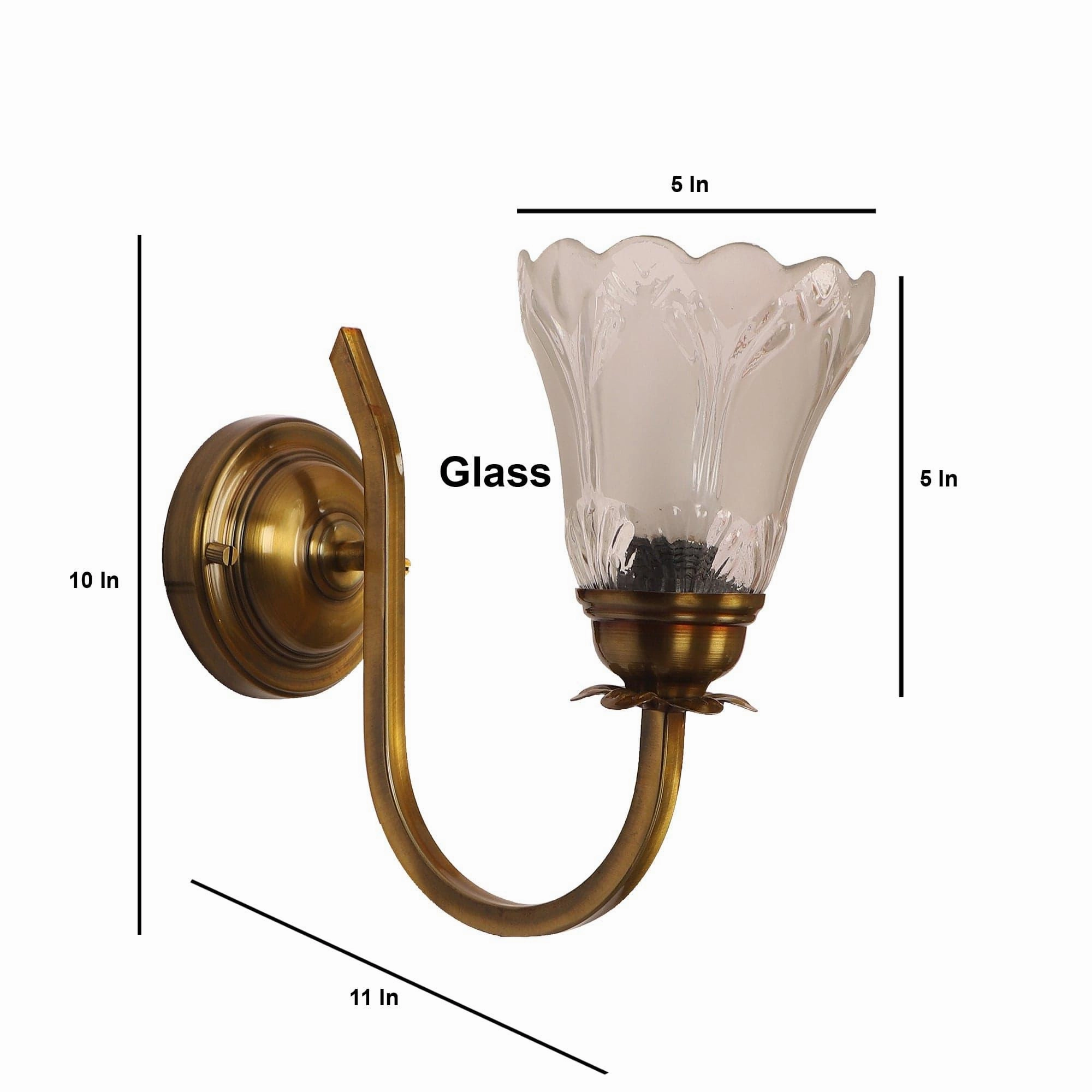 Prefect White And Gold Iron Wall Light