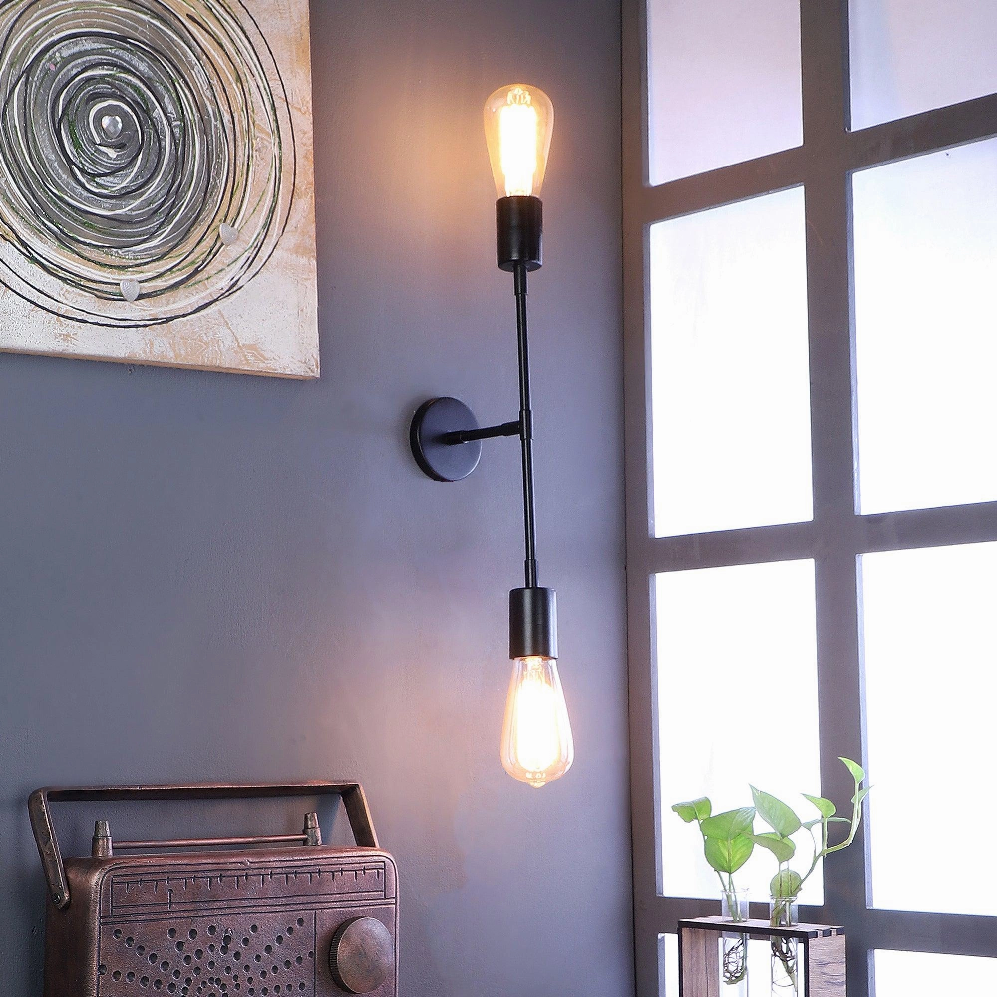 Premium Black Metal Wall Light by SS Lightings