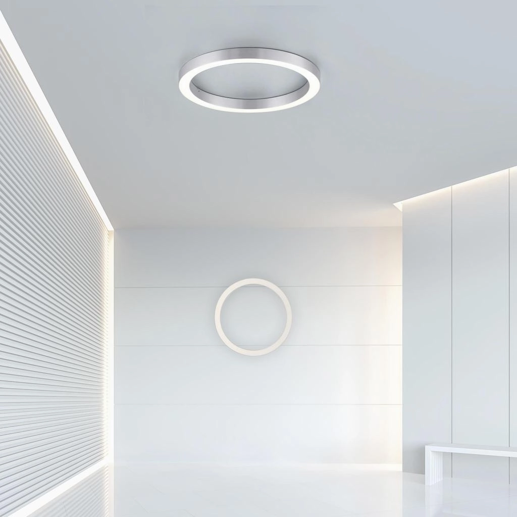 PURE-LINES LOFTSLAMPE LED BRSTET ALU MED FJERNBETJENING