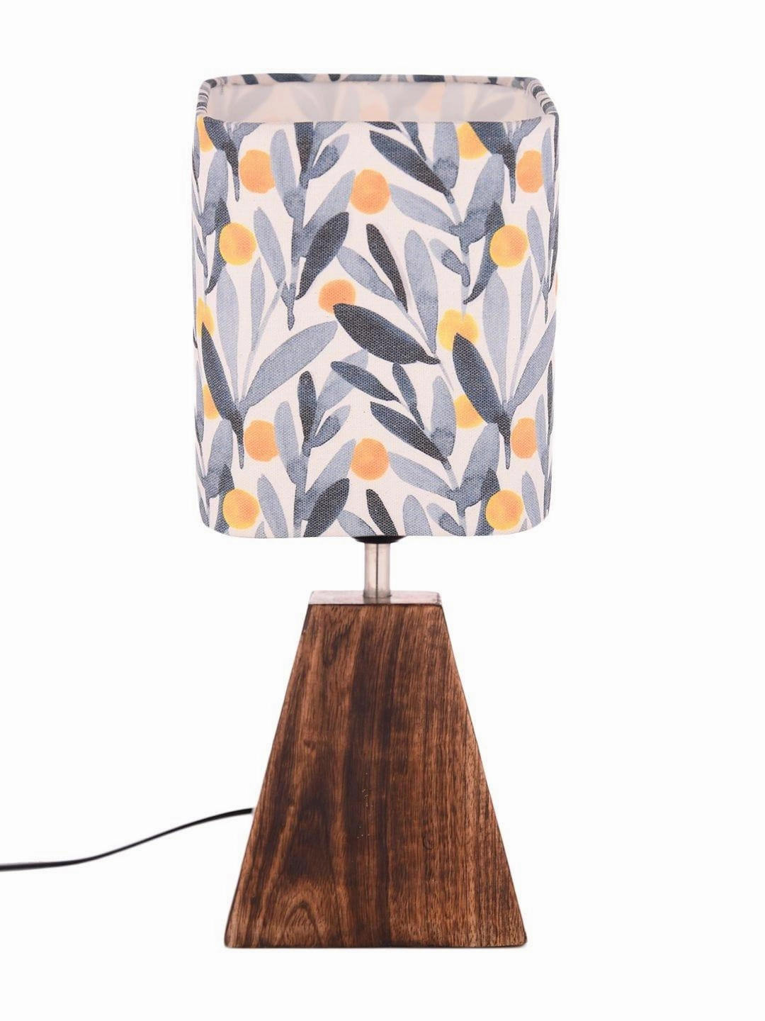Pyramid Leafy Print Lamp